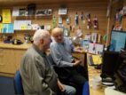 11 Ian helping Ray on the desktop PC