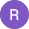 Letter R in a purple circle Letter R in a purple circle